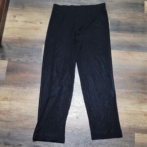 Misook Shiny Black Knit Women's Pants